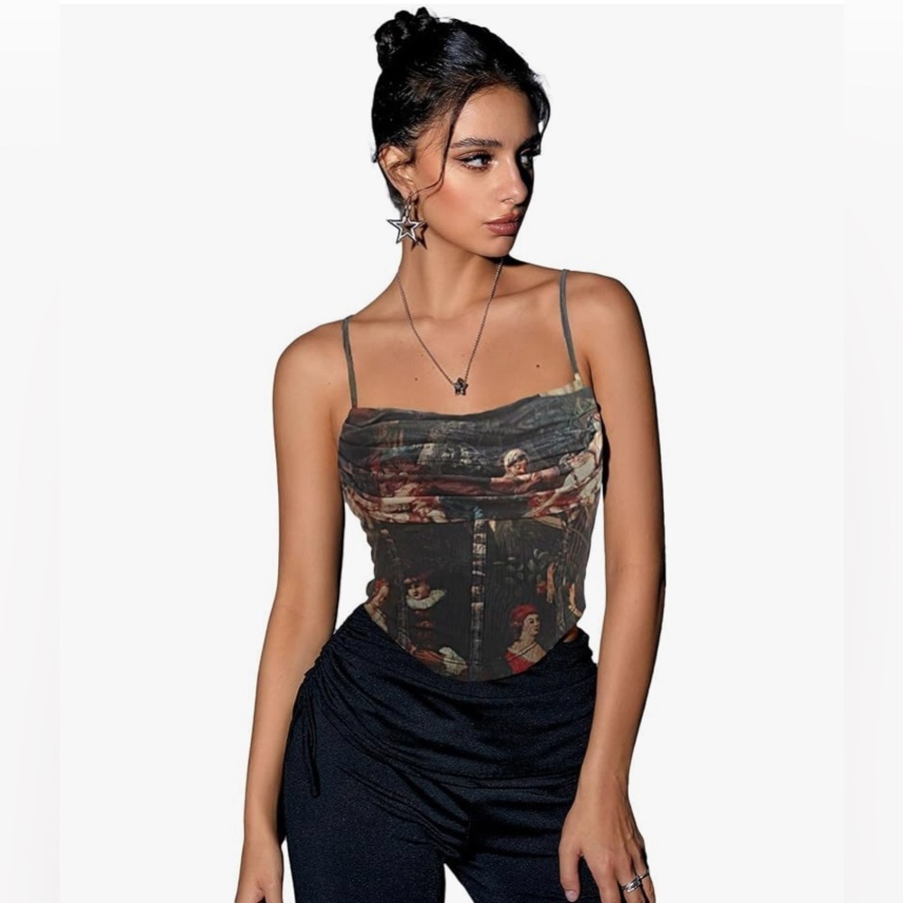 Elegant Printed Women's Top XL